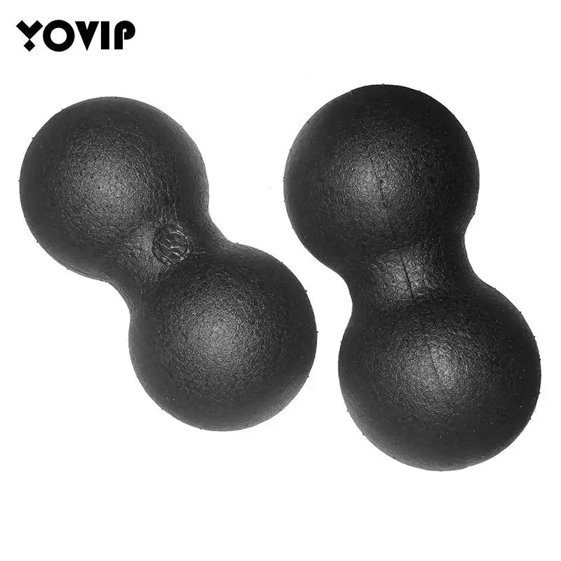Fitness Ball Double Lacrosse Massage Ball Set Mobility Peanut Balls Self-Myofascial Release Deep Tissue Gym Home Massage Tool