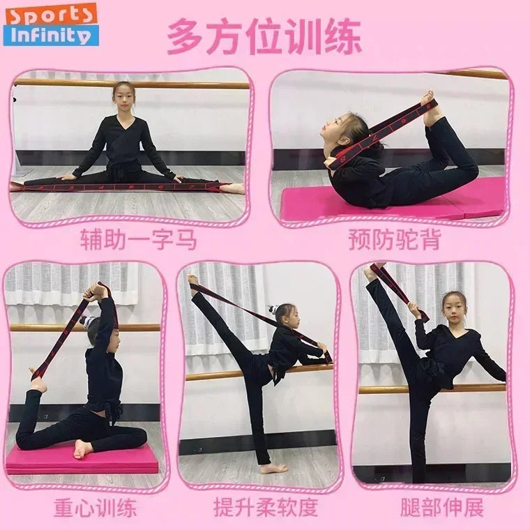 Yoga Sport Resistance Bands Pilates Training Fitness Exercise Home Gym Elastic Band Children Dance Elastic Band Yoga Accessories